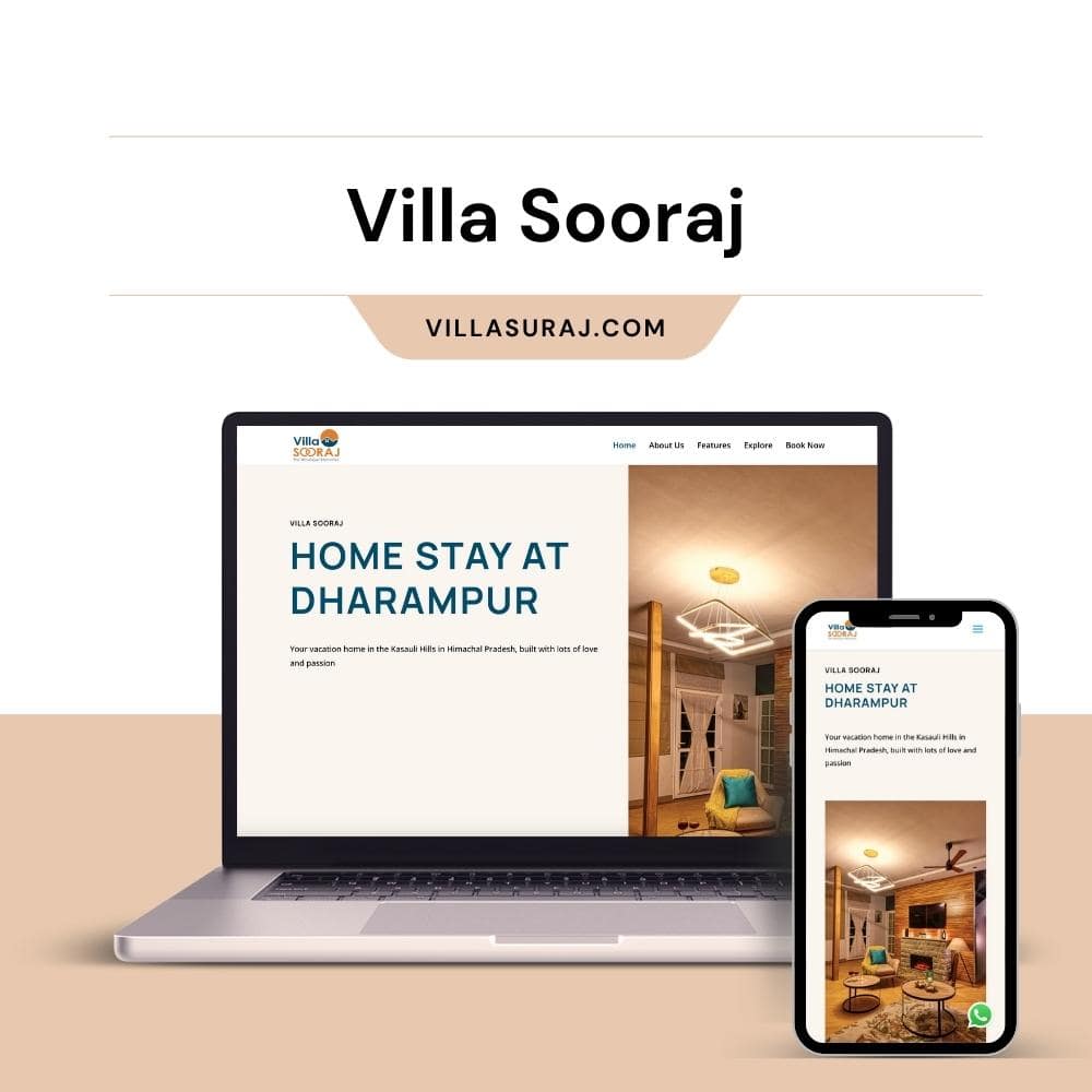 Villa Sooraj Website Design